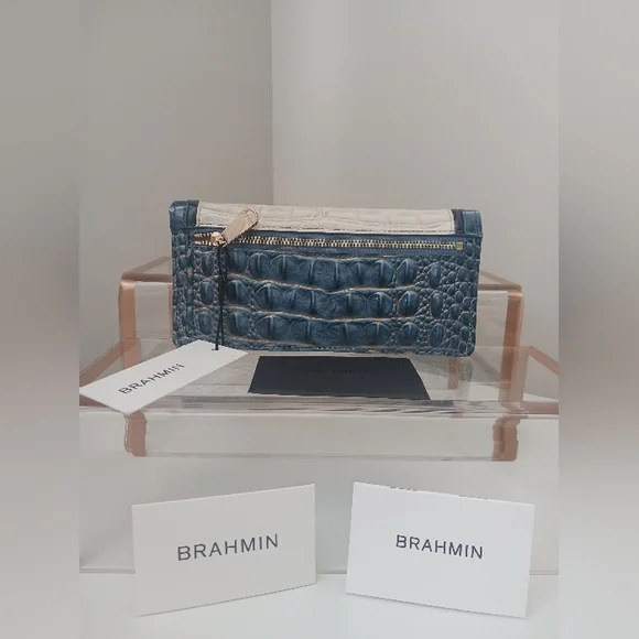 NWT Brahmin - Ady Wallet Mindful Grey Acoustic Wallet - Picture 4 of 10